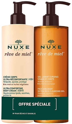 NUXE rdm crème corps 400ml+gel lavant surgras 400ml