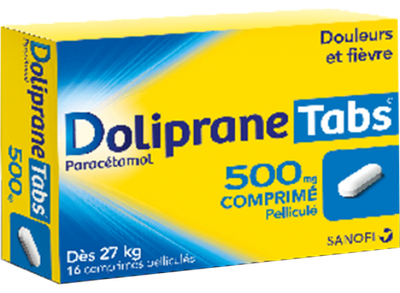 DOLIPRANETABS 500 mg, comprimé pelliculé