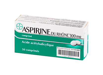 ASPIRINE DU RHONE 500MG 50COMPRIMÉS