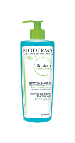 Bioderma Sébium moussant, gel nettoyant purifiant peau grasse