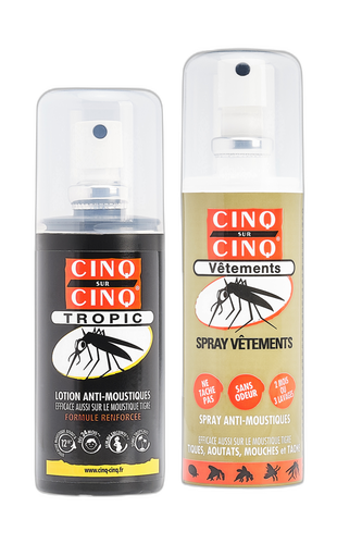 Image Bausch & Lomb 5/5 kit voyage haute protection (tropic75ml + vetement100ml)