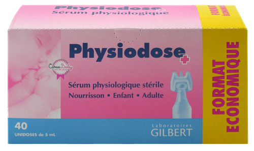 PHYSIODOSE SERUM PHYSIOLOGIQUE DOSE 5ML 40