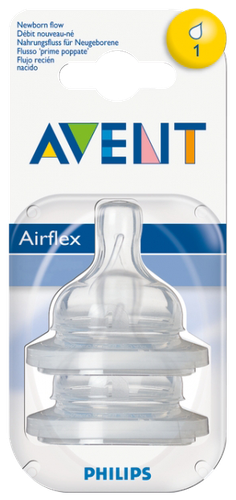 Image TETINE AVENT SILICONE NOUVEAU NÉE X2